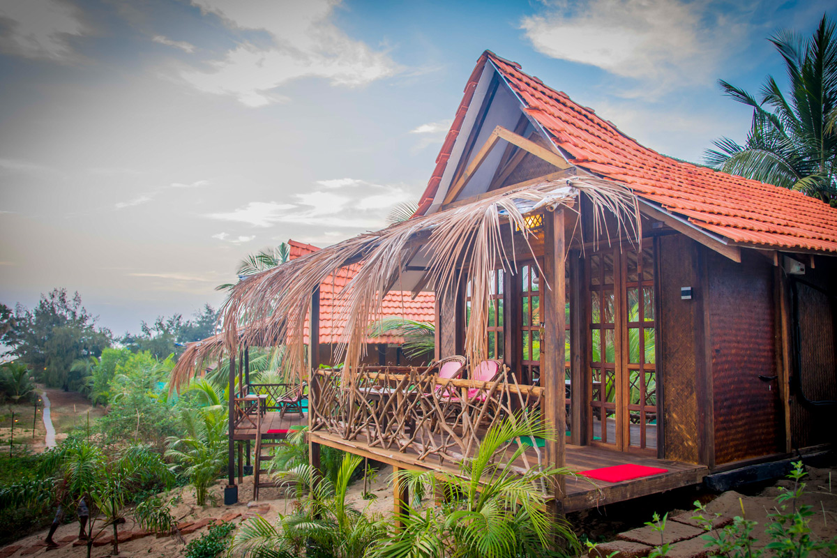 Ocean Side Wooden Cottages Comfortable Guesthouse Baga